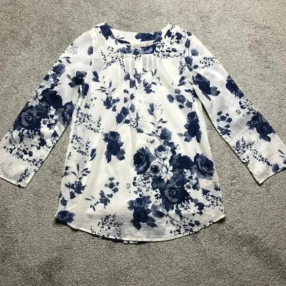 Soft Surroundings Tunic Floral Print - Picture 1 of 11